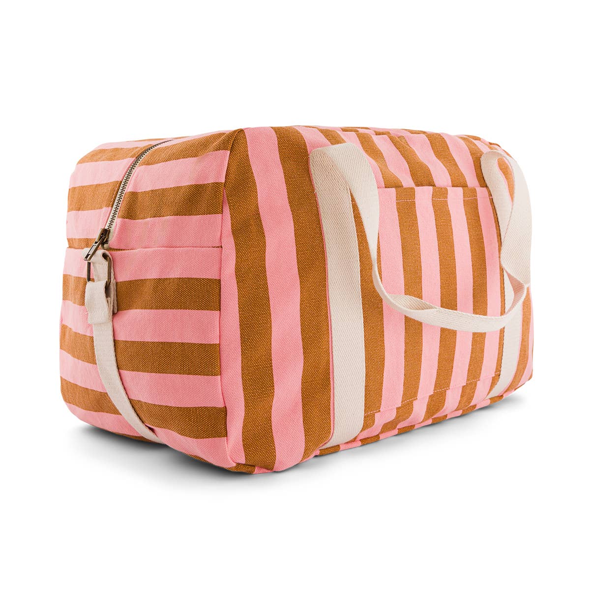 Bolsa de Paseo Rayas Fresa y Caramelo